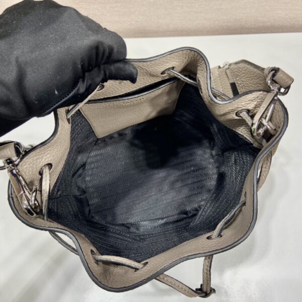 Prada Bucket Bag Beige For Women, Women's Bags 9.8in/25cm