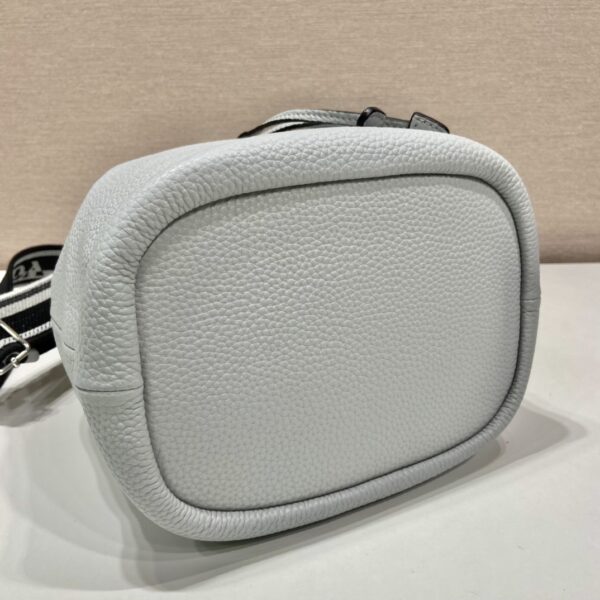 Prada Bucket Bag Grey For Women, Women's Bags 9.8in/25cm