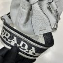 Prada Bucket Bag Grey For Women, Women's Bags 9.8in/25cm