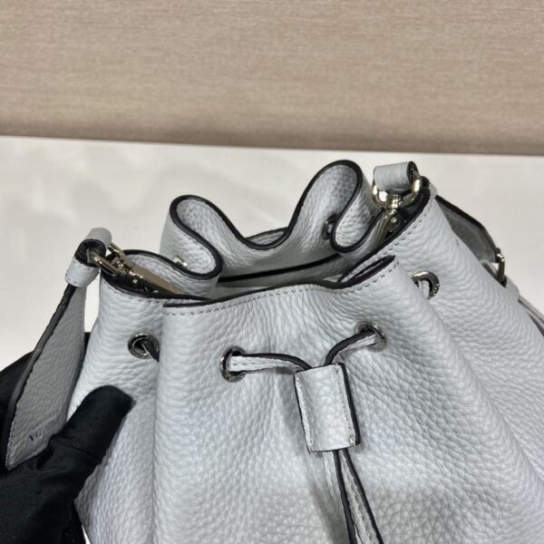 Prada Bucket Bag Grey For Women, Women's Bags 9.8in/25cm