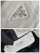 Prada Bucket Bag White For Women, Women's Bags 9.8in/25cm 1BE060_2DKV_F0009_V_3OO