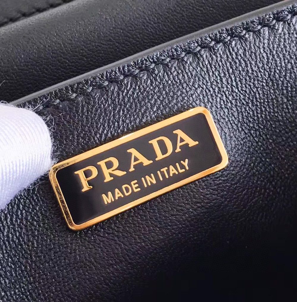 Prada Cahier Bag Black For Women, Women's Bags 7.9in/20cm