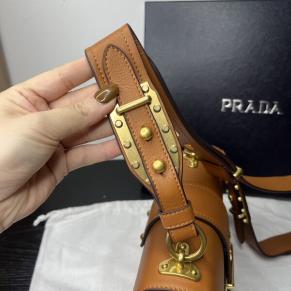 Prada Cahier Bag Brown For Women, Women's Bags 7.9in/20cm 1BD045_2AIX_F0046_V_XCH