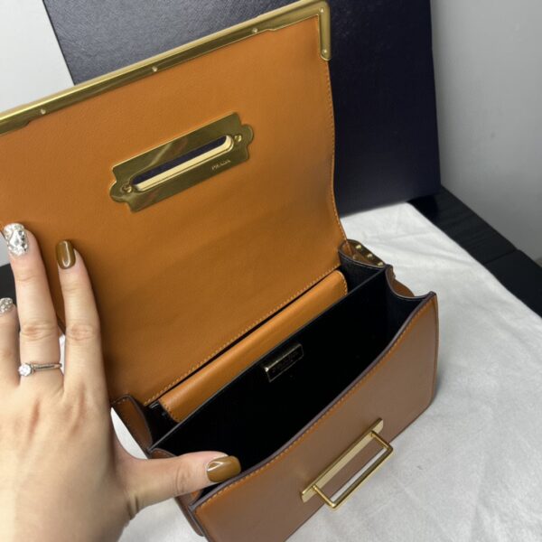 Prada Cahier Bag Brown For Women, Women's Bags 7.9in/20cm 1BD045_2AIX_F0046_V_XCH