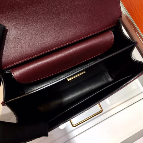 Prada Cahier Bag Dark Red For Women, Women's Bags 7.9in/20cm