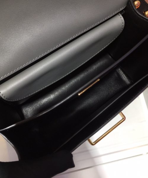 Prada Cahier Bag Grey For Women, Women's Bags 7.9in/20cm