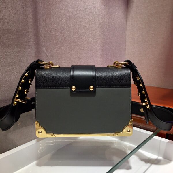 Prada Cahier Bag Grey For Women, Women's Bags 7.9in/20cm
