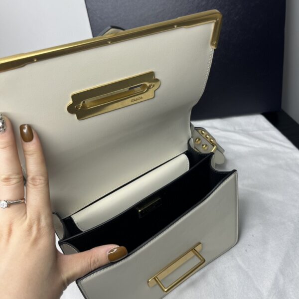 Prada Cahier Bag White For Women, Women's Bags 7.9in/20cm 1BD045_2AIX_F0009_V_XCH