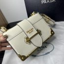 Prada Cahier Bag White For Women, Women's Bags 7.9in/20cm 1BD045_2AIX_F0009_V_XCH