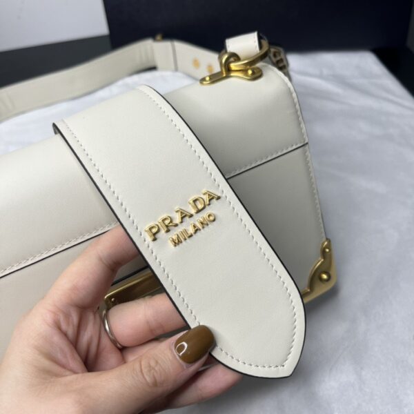 Prada Cahier Bag White For Women, Women's Bags 7.9in/20cm 1BD045_2AIX_F0009_V_XCH