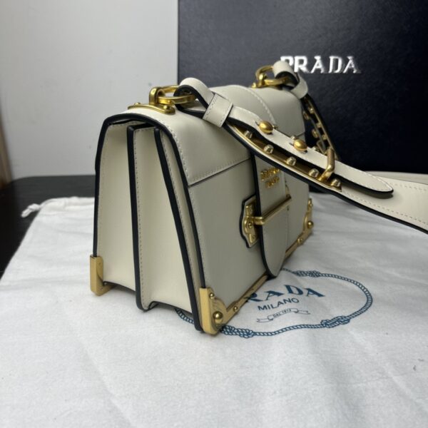 Prada Cahier Bag White For Women, Women's Bags 7.9in/20cm 1BD045_2AIX_F0009_V_XCH
