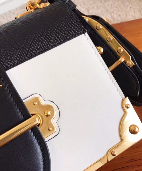 Prada Cahier Bag White For Women, Women's Bags 7.9in/20cm