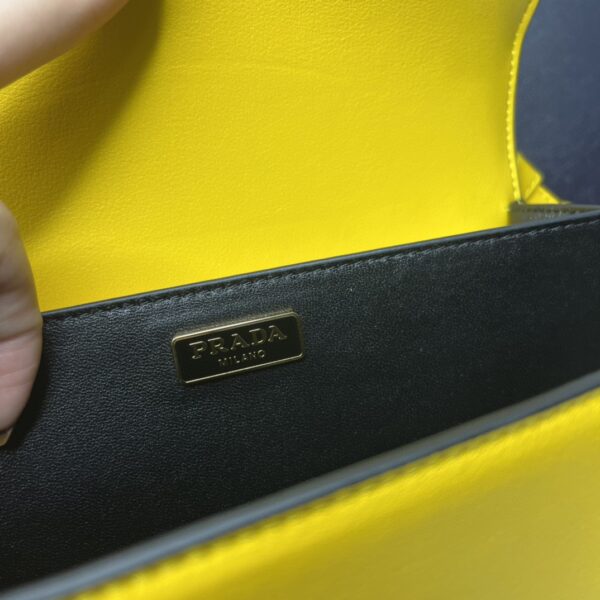Prada Cahier Bag Yellow For Women, Women's Bags 7.9in/20cm 1BD045_2AIX_F0377_V_XCH
