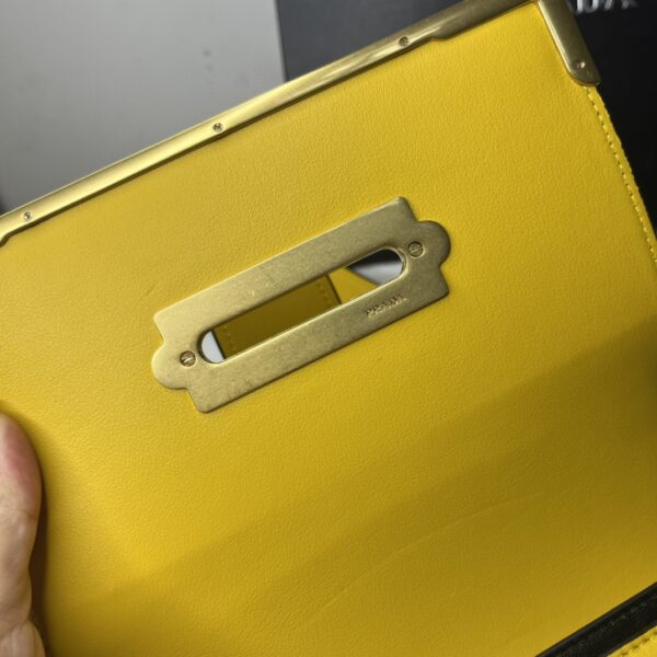 Prada Cahier Bag Yellow For Women, Women's Bags 7.9in/20cm 1BD045_2AIX_F0377_V_XCH