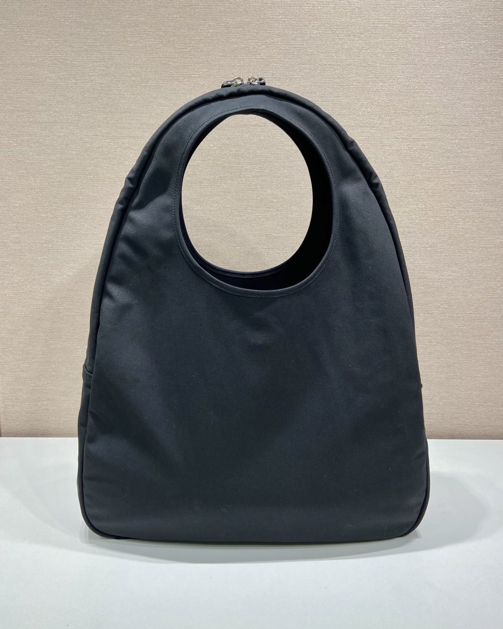 Prada Canvas Hobo Bag Black For Women, Women's Bags 25.6in/65cm 2VY005_010_F0002_V_OLO
