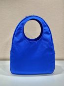 Prada Canvas Hobo Bag Blue For Women, Women's Bags 25.6in/65cm 2VY005_010_F0215_V_OLO