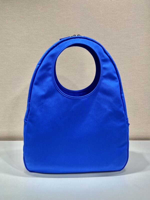 Prada Canvas Hobo Bag Blue For Women, Women's Bags 25.6in/65cm 2VY005_010_F0215_V_OLO