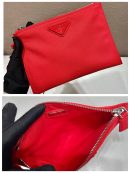Prada Canvas Hobo Bag Red For Women, Women's Bags 25.6in/65cm