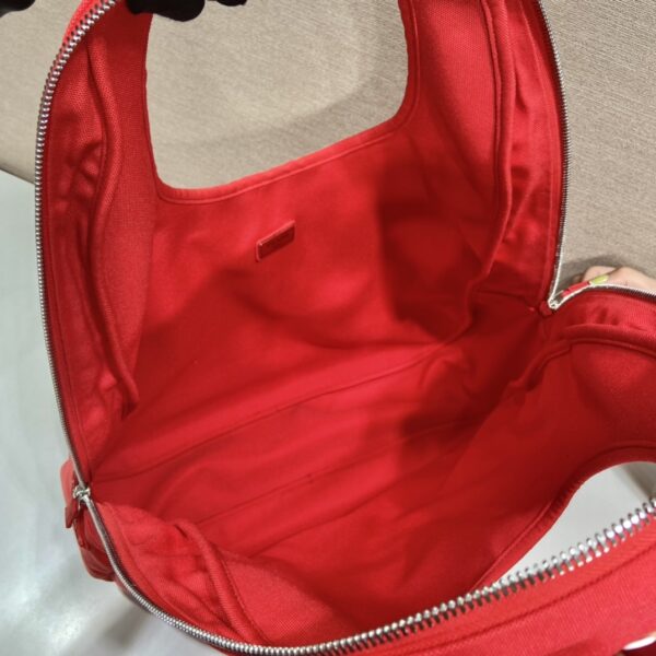 Prada Canvas Hobo Bag Red For Women, Women's Bags 25.6in/65cm