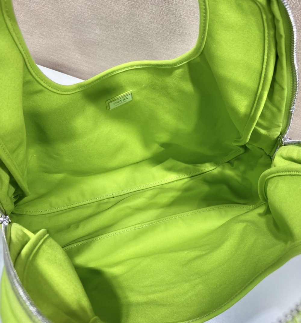 Prada Canvas Hobo Bag Yellow For Women, Women's Bags 25.6in/65cm