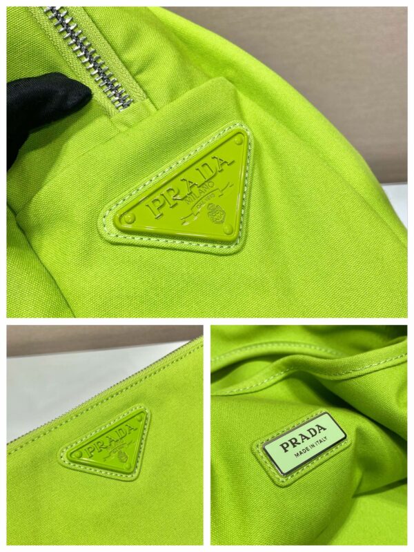 Prada Canvas Hobo Bag Yellow For Women, Women's Bags 25.6in/65cm