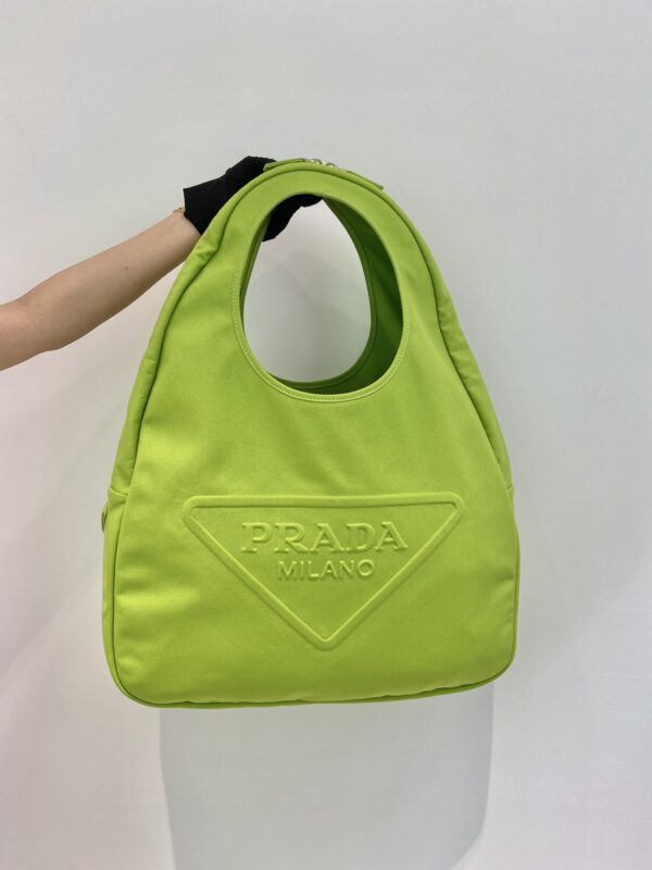 Prada Canvas Hobo Bag Yellow For Women, Women's Bags 25.6in/65cm