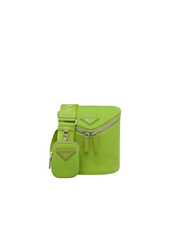 Prada Canvas Shoulder Bag Green For Women  2VH147_010_F0613_V_OOO