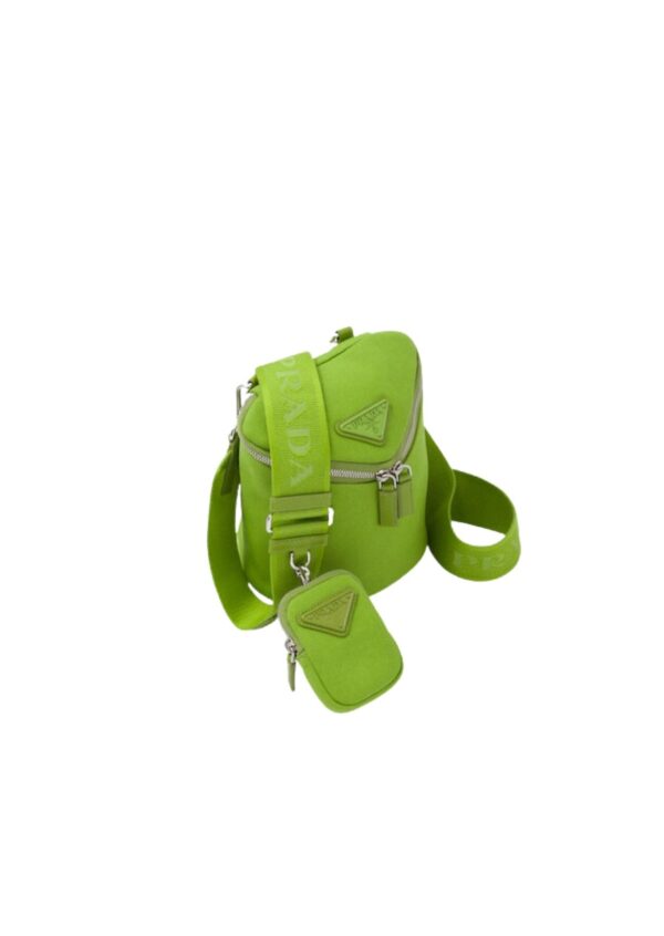 Prada Canvas Shoulder Bag Green For Women  2VH147_010_F0613_V_OOO