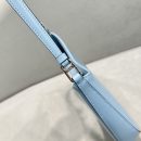 Prada Cleo Brushed Shoulder Bag Blue For Women, Women's Bags 9in/23cm