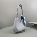 Prada Cleo Brushed Shoulder Bag Jade Green For Women, Women's Bags 11.8in/30cm