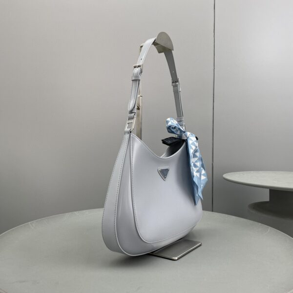 Prada Cleo Brushed Shoulder Bag Jade Green For Women, Women's Bags 11.8in/30cm
