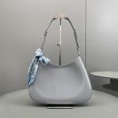 Prada Cleo Brushed Shoulder Bag Jade Green For Women, Women's Bags 11.8in/30cm