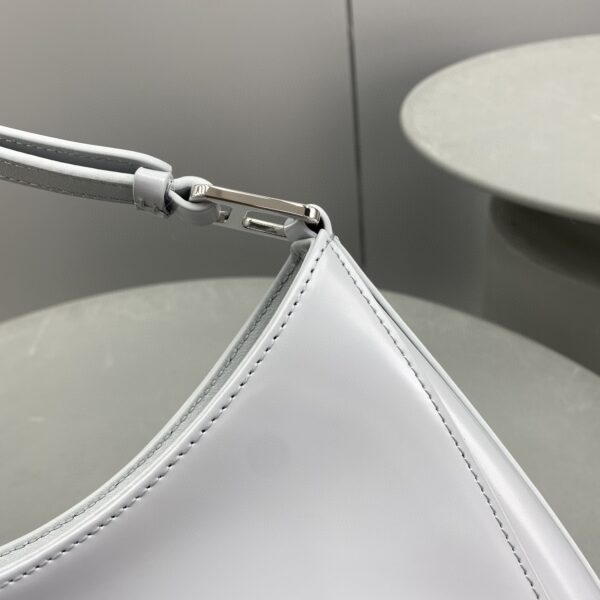 Prada Cleo Brushed Shoulder Bag Jade Green For Women, Women's Bags 11.8in/30cm