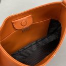 Prada Cleo Brushed Shoulder Bag Orange For Women, Women's Bags 11.8in/30cm