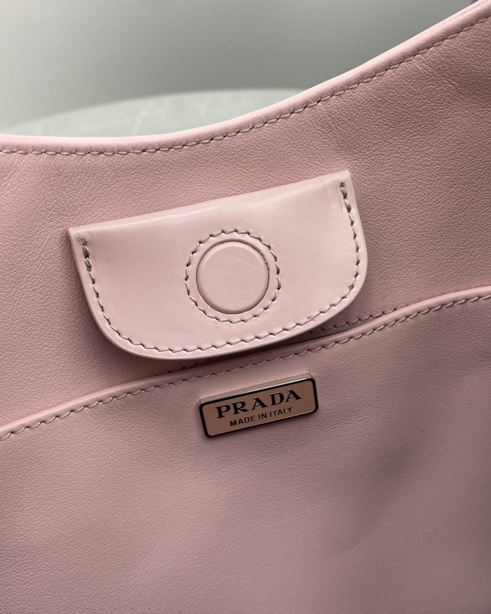 Prada Cleo Brushed Shoulder Bag Pink For Women, Women's Bags 11.8in/30cm