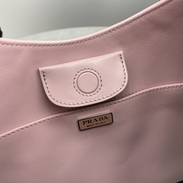 Prada Cleo Brushed Shoulder Bag Pink For Women, Women's Bags 11.8in/30cm