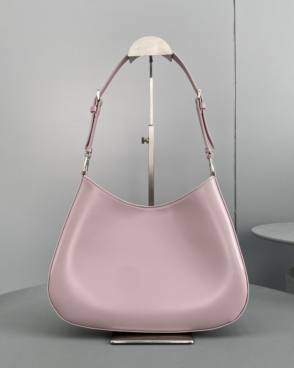 Prada Cleo Brushed Shoulder Bag Pink For Women, Women's Bags 11.8in/30cm