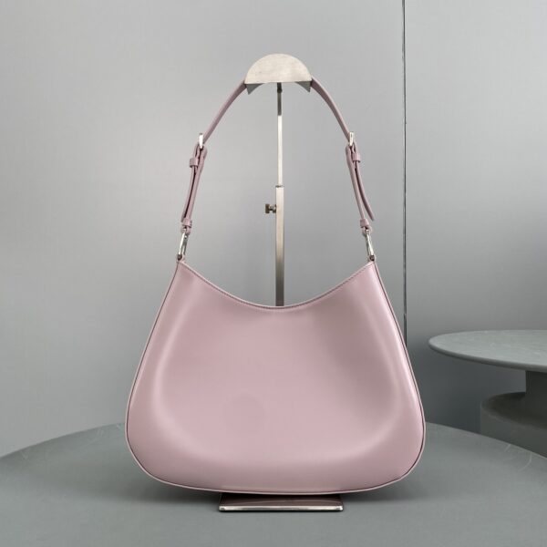 Prada Cleo Brushed Shoulder Bag Pink For Women, Women's Bags 11.8in/30cm