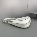 Prada Cleo Brushed Shoulder Bag White For Women, Women's Bags 11.8in/30cm 1BC156_ZO6_F0PG7_V_HOO
