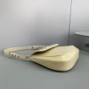 Prada Cleo Brushed Shoulder Bag With Flap Beige For Women, Women's Bags 9in/23cm