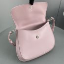 Prada Cleo Brushed Shoulder Bag With Flap Pink For Women, Women's Bags 9in/23cm