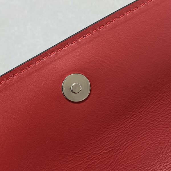 Prada Cleo Brushed Shoulder Bag With Flap Red For Women, Women's Bags 8.6in/22cm 1BD311_ZO6_F02SB_V_OOO
