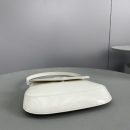 Prada Cleo Brushed Shoulder Bag With Flap White For Women, Women's Bags 8.6in/22cm 1BD311_ZO6_F0009_V_OOO