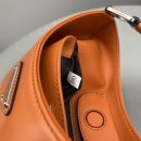 Prada Cleo Brushed Shoulder Bag Yellow For Women, Women's Bags 11.8in/30cm