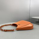 Prada Cleo Brushed Shoulder Bag Yellow For Women, Women's Bags 11.8in/30cm