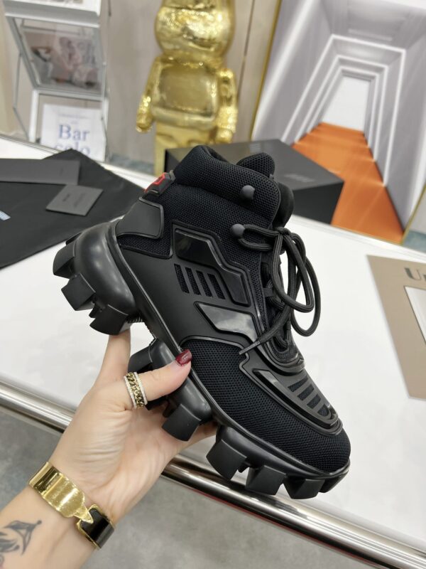 Prada Cloudbust Thunder High-Top Sneakers Black For Women 1.9in/50mm PRD 2TG180_3KZU_F0002