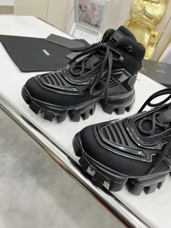 Prada Cloudbust Thunder High-Top Sneakers Black For Women 1.9in/50mm PRD 2TG180_3KZU_F0002