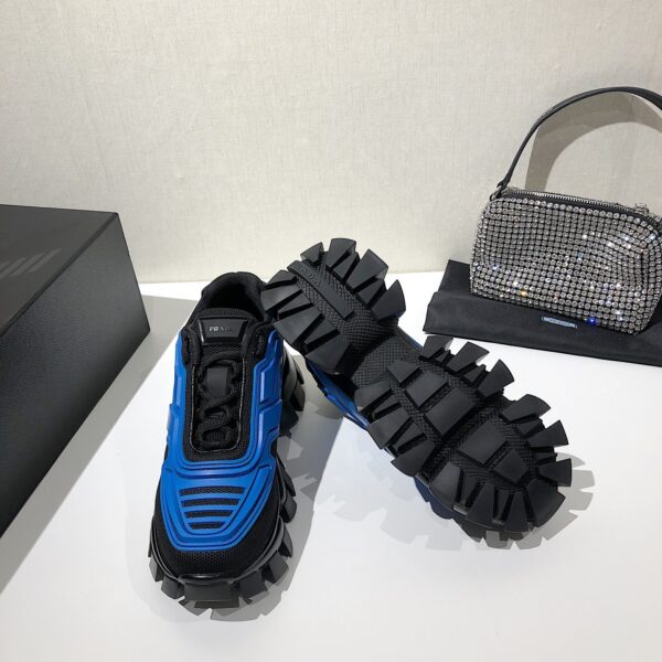 Prada Cloudbust Thunder Sneakers Black And Blue For Women PRD