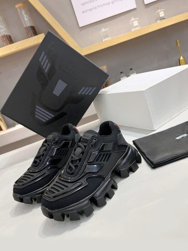 Prada Cloudbust Thunder Sneakers Black For Women PRD 1E819L_3KR2_F0002_F_050