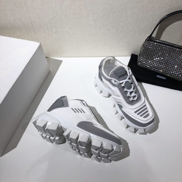 Prada Cloudbust Thunder Sneakers Grey And White For Women PRD